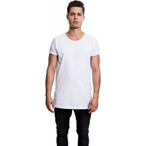 Prodloužené pánské triko Urban Classics s bočním zipem Barva: Bílá, Velikost: XL