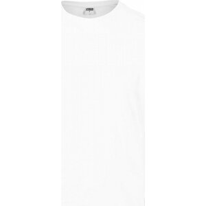 Prodloužené pánské triko Urban Classics asymetrický střih Barva: Bílá, Velikost: L