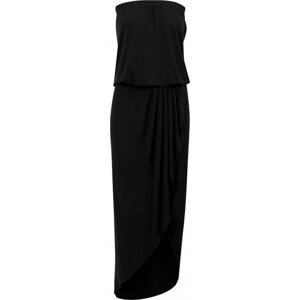 Pohodlné plážové šaty Urban Classics z viskozy Barva: Černá, Velikost: 4XL