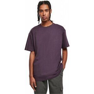 Teplé pánské bavlněné oversize triko Urban Classics Barva: fialová temná, Velikost: XL