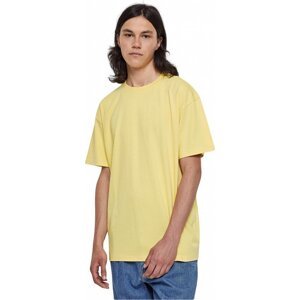 Teplé pánské bavlněné oversize triko Urban Classics Barva: žlutá světlá vintage, Velikost: 3XL