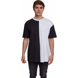 Harlequin pánské oversize triko Urban Classics Barva: černá - bílá, Velikost: 3XL