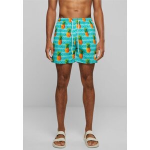 Pánské šortky na plavání se vzorem Urban Classics (22 variant) Barva: ananas, Velikost: XL