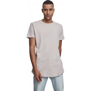 Prodloužené mírně zaoblené pánské triko Urban Classics 100% bavlna Barva: růžová měkká, Velikost: L