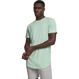 Prodloužené mírně zaoblené pánské triko Urban Classics 100% bavlna Barva: neomátová, Velikost: XXL
