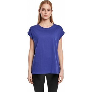 Dámské volné tričko Urban Classics s ohrnutými rukávky 100% bavlna Barva: modrofialová, Velikost: 3XL