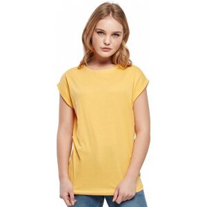 Dámské volné tričko Urban Classics s ohrnutými rukávky 100% bavlna Barva: oranžová výrazná, Velikost: 3XL