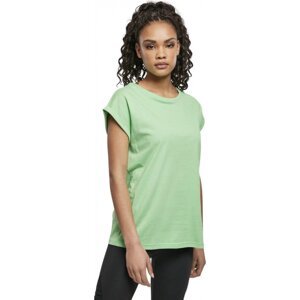 Dámské volné tričko Urban Classics s ohrnutými rukávky 100% bavlna Barva: Mátová, Velikost: 3XL