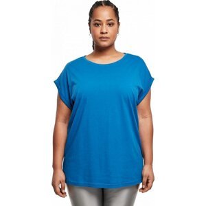 Dámské volné tričko Urban Classics s ohrnutými rukávky 100% bavlna Barva: Safírová modrá, Velikost: 3XL