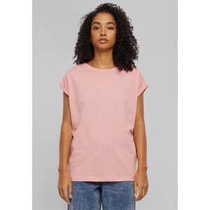 Dámské volné tričko Urban Classics s ohrnutými rukávky 100% bavlna Barva: lemonadepink, Velikost: 3XL