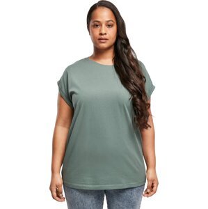 Dámské volné tričko Urban Classics s ohrnutými rukávky 100% bavlna Barva: paleleaf, Velikost: 4XL