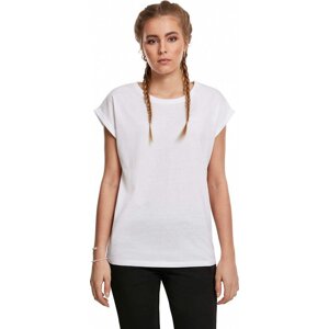 Dámské volné tričko Urban Classics s ohrnutými rukávky 100% bavlna Barva: Bílá, Velikost: 3XL