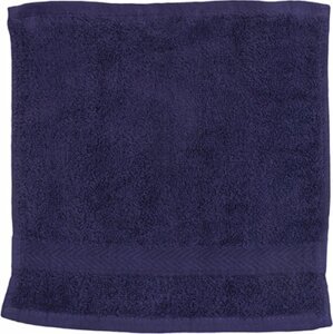 Towel City Luxusní jemný froté ručník na obličej s dlouhým vlasem 30 x 30 cm, 550 g/m Barva: modrá námořní, Velikost: 30 x 30 cm TC01