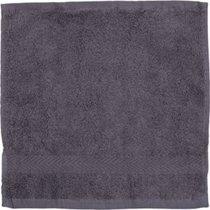 Towel City Luxusní jemný froté ručník na obličej s dlouhým vlasem 30 x 30 cm, 550 g/m Barva: šedá metalová, Velikost: 30 x 30 cm TC01