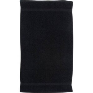 Towel City Luxusní froté ručník na ruce s jemným dlouhým vlasem 50 x 90 cm, 550 g/m Barva: Černá, Velikost: 50 x 90 cm TC03