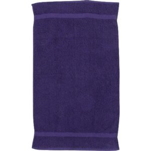 Towel City Luxusní froté ručník na ruce s jemným dlouhým vlasem 50 x 90 cm, 550 g/m Barva: Fialová, Velikost: 50 x 90 cm TC03