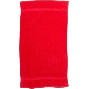 Towel City Luxusní froté ručník na ruce s jemným dlouhým vlasem 50 x 90 cm, 550 g/m Barva: Červená, Velikost: 50 x 90 cm TC03