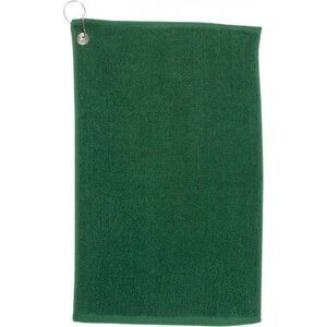 Towel City Luxusní sportovní froté ručník na ruce s háčkem 30 x 50 cm, 550 g/m Barva: Zelená lesní, Velikost: 30 x 50 cm TC13