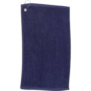 Towel City Luxusní sportovní froté ručník na ruce s háčkem 30 x 50 cm, 550 g/m Barva: modrá námořní, Velikost: 30 x 50 cm TC13