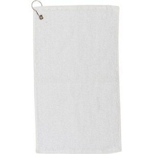 Towel City Luxusní sportovní froté ručník na ruce s háčkem 30 x 50 cm, 550 g/m Barva: Bílá, Velikost: 30 x 50 cm TC13