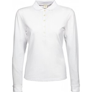 Tee Jays Dámské strečové polo tričko s dlouhým rukávem Barva: Bílá, Velikost: L TJ146