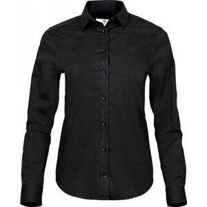 Tee Jays Dámská vypasovaná košile Stretch Luxury s dlouhým rukávem Barva: Černá, Velikost: 3XL TJ4025