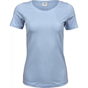 Prodloužené strečové tričko Tee Jays s kulatým lemem vysoká gramáž Barva: modrá světlá, Velikost: XL TJ450