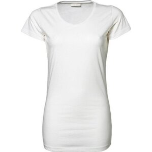 Tee Jays Dámské módní extra dlouhé strečové tričko do véčka Barva: Bílá, Velikost: M TJ455
