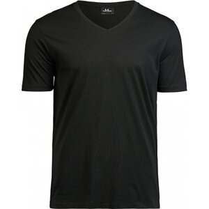 Tee Jays Luxusní pánské tričko do véčka z organické česané bavlny Barva: Černá, Velikost: 3XL TJ5004