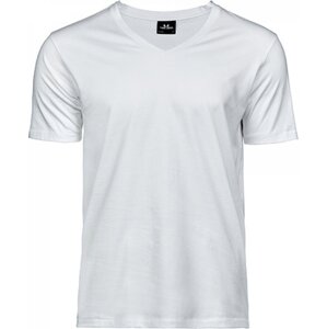 Tee Jays Luxusní pánské tričko do véčka z organické česané bavlny Barva: Bílá, Velikost: 3XL TJ5004