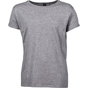 Tee Jays Pánské tričko se zahnutými manžetami na rukávech 160 g/m Barva: šedá melír, Velikost: 3XL TJ5062