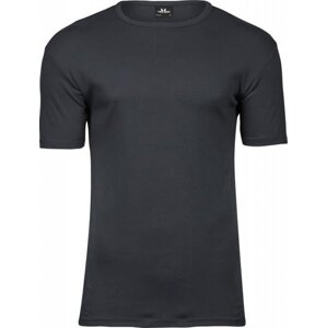 Tee Jays Vysokogramážové pevné pánské slim-fit triko Interlock 220 g/m Barva: šedá tmavá, Velikost: L TJ520