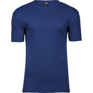 Tee Jays Vysokogramážové pevné pánské slim-fit triko Interlock 220 g/m Barva: modrá indigo, Velikost: 3XL TJ520