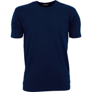 Tee Jays Vysokogramážové pevné pánské slim-fit triko Interlock 220 g/m Barva: modrá námořní, Velikost: 4XL TJ520