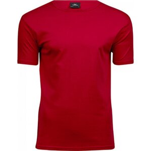 Tee Jays Vysokogramážové pevné pánské slim-fit triko Interlock 220 g/m Barva: Červená, Velikost: 3XL TJ520