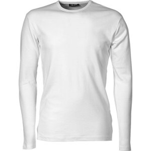 Teplé pánské organické triko Tee Jays interlock s dlouhým rukávem 220 g/m Barva: Bílá, Velikost: 3XL TJ530