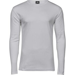 Teplé pánské organické triko Tee Jays interlock s dlouhým rukávem 220 g/m Barva: Bílá, Velikost: L TJ530