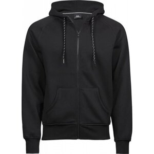 Fashion mikina Tee Jays s dvojitou kapucí a kovovým zipem Barva: Černá, Velikost: 3XL TJ5435N