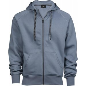 Fashion mikina Tee Jays s dvojitou kapucí a kovovým zipem Barva: modrá indigo, Velikost: XXL TJ5435N