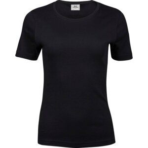 Dámské bavlněné interlock tričko Tee Jays Barva: Černá, Velikost: L TJ580N