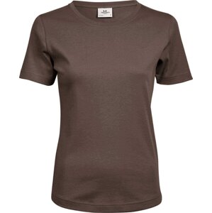 Dámské bavlněné interlock tričko Tee Jays Barva: Hnědá, Velikost: M TJ580N