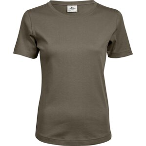 Dámské bavlněné interlock tričko Tee Jays Barva: Hnědá, Velikost: M TJ580N