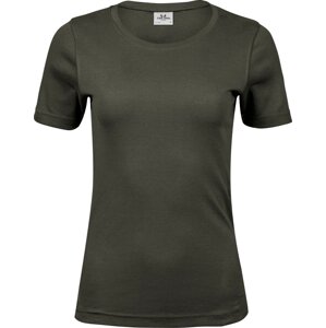 Dámské bavlněné interlock tričko Tee Jays Barva: Deep Green, Velikost: 3XL TJ580N
