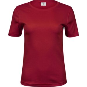 Dámské bavlněné interlock tričko Tee Jays Barva: červená tmavá, Velikost: M TJ580N