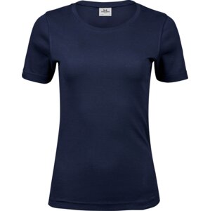 Dámské bavlněné interlock tričko Tee Jays Barva: modrá námořní, Velikost: 3XL TJ580N