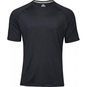 Tee Jays Rychleschnoucí pánské funkční triko CoolDry s reflexním potiskem Barva: Černá, Velikost: L TJ7020N