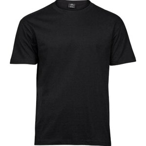 Tee Jays Měkčené tričko Sof Tee z bavlny s dlouhým vláknem Barva: Černá, Velikost: 4XL TJ8000