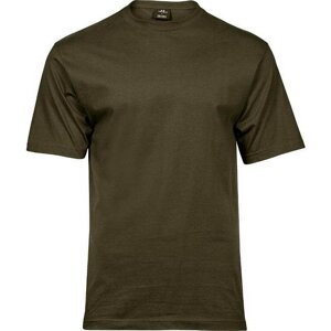 Tee Jays Měkčené tričko Sof Tee z bavlny s dlouhým vláknem Barva: zelená olivová, Velikost: 3XL TJ8000