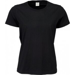 Tee Jays Měkčené dámské tričko Sof Tee z bavlny s dlouhým vláknem Barva: Černá, Velikost: 3XL TJ8050