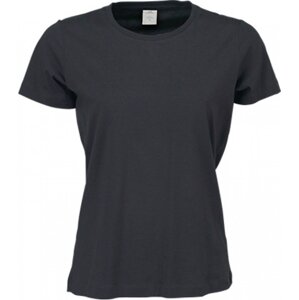 Tee Jays Měkčené dámské tričko Sof Tee z bavlny s dlouhým vláknem Barva: šedá tmavá, Velikost: 3XL TJ8050
